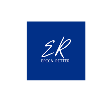 ER logo white with blue bg with name 1